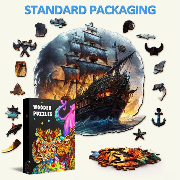 Sailing Ship Wooden Jigsaw Puzzle - Image 7