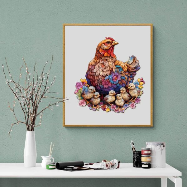 Hens And Chicks Wooden Jigsaw Puzzle - Image 6