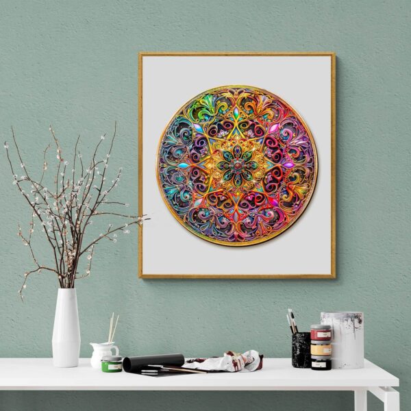 Mandala Dreamland Wooden Jigsaw Puzzle - Image 8