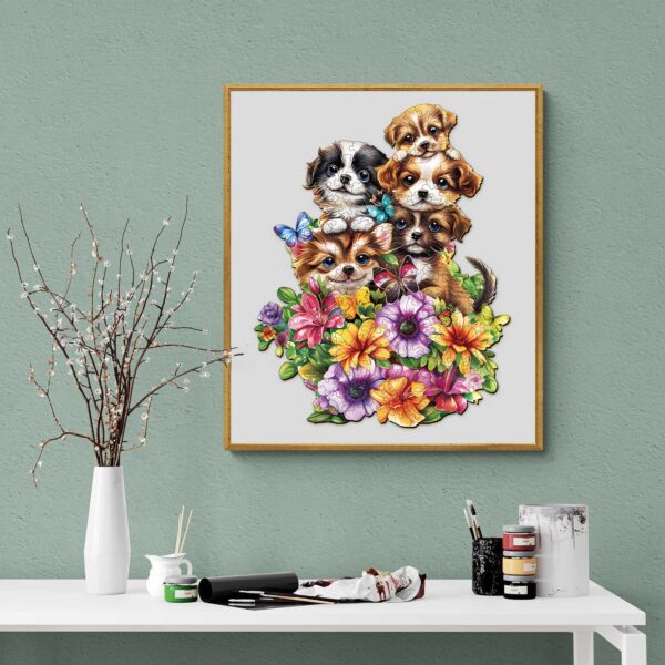 Cute Dogs Wooden Jigsaw Puzzle - Image 7