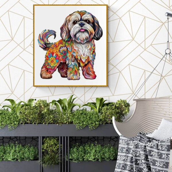 Beautiful Shih tzu-2 Wooden Jigsaw Puzzle - Image 7