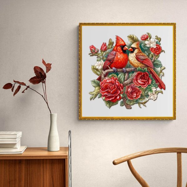 Beautiful Cardinal Wooden Jigsaw Puzzle - Image 8