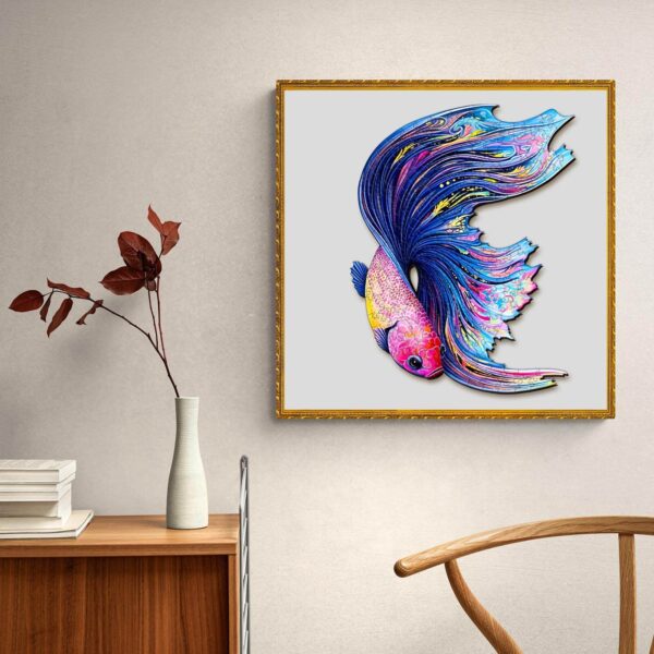 Half Moon Betta Wooden Jigsaw Puzzle - Image 8