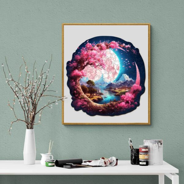 Beautiful Moon Wooden Jigsaw Puzzle - Image 7