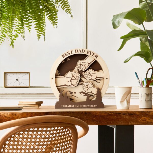 Personalized Fist Wooden Sign - Image 3