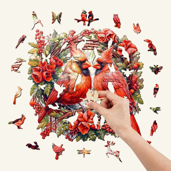 Cardinal Wooden Jigsaw Puzzle - Image 2
