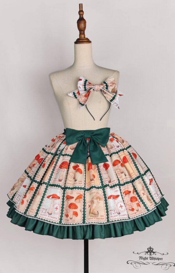 Mushroom Stamp Skirt - Short Version - Image 5