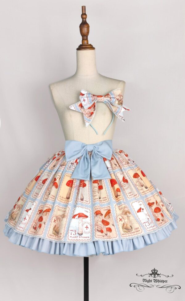 Mushroom Stamp Skirt - Short Version - Image 6