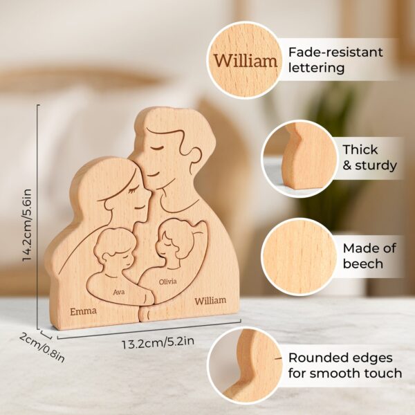 Wooden Family Name Puzzle - Image 3