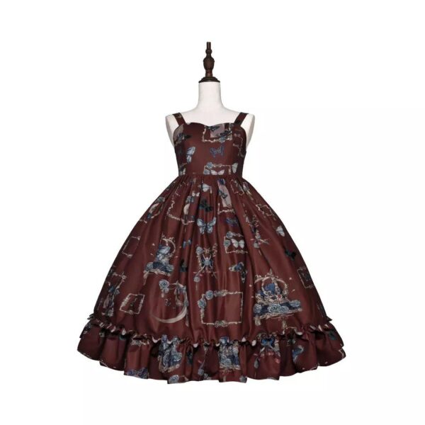 Wishful Butterfly Print Lolita Dress, Plus Size lolita dress - Image 4