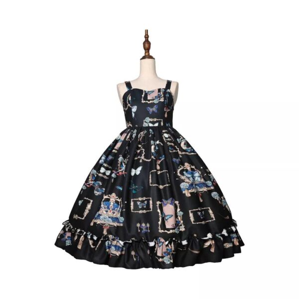 Wishful Butterfly Print Lolita Dress, Plus Size lolita dress - Image 3