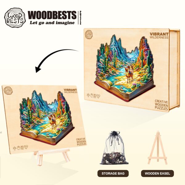 Vibrant Wilderness Wooden Jigsaw Puzzle - Image 6