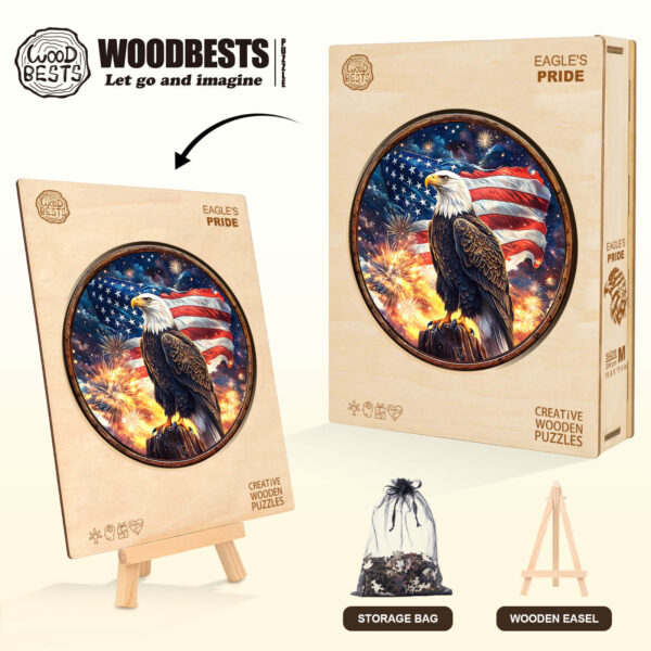 Eagle's Pride Wooden Jigsaw Puzzle - Image 6