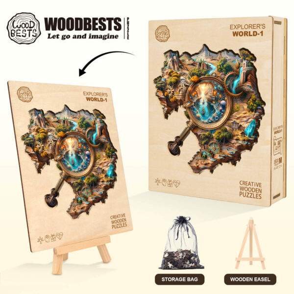 Explorer's World-1 Wooden Jigsaw Puzzle - Image 7