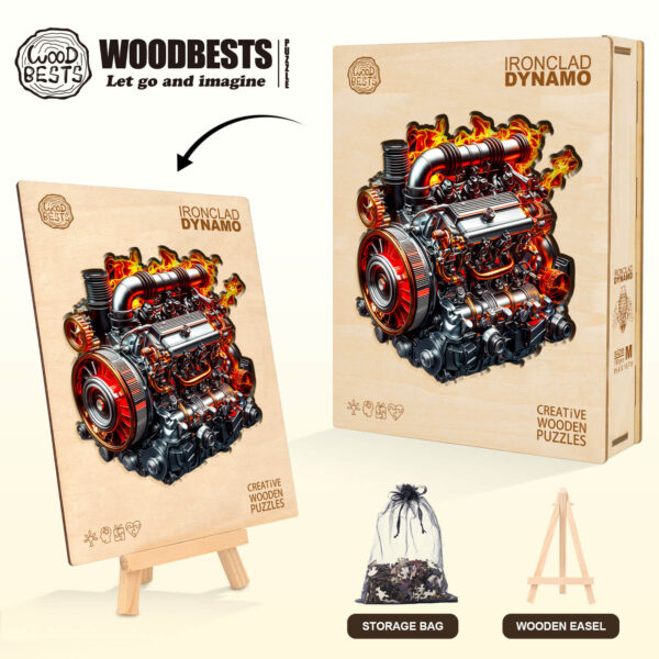 Ironclad Dynamo  Wooden Jigsaw Puzzle - Image 8