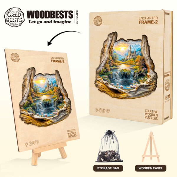 Enchanted Frame-2 Wooden Jigsaw Puzzle - Image 7