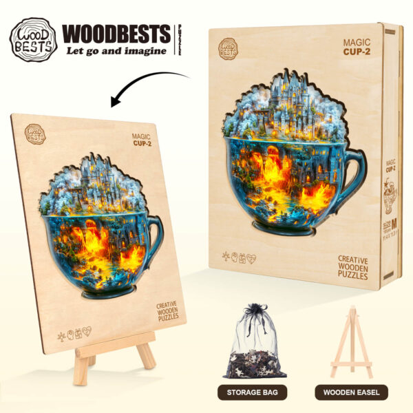 Magic cup-2 Wooden Jigsaw Puzzle - Image 7