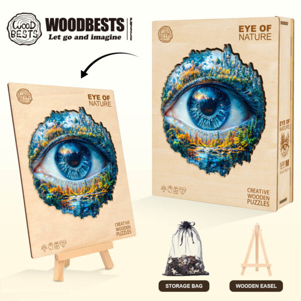 Eye of Nature Wooden Jigsaw Puzzle - Image 6
