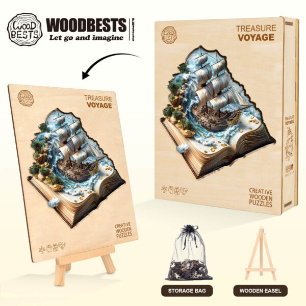 Sailing Adventure Wooden Jigsaw Puzzle - Image 6