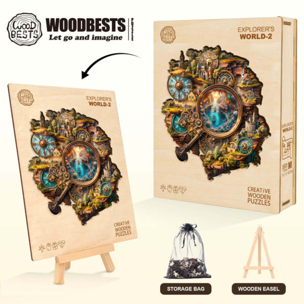 Explorer's World-2 Wooden Jigsaw Puzzle - Image 6