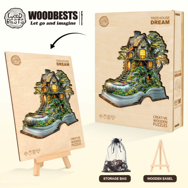 Treehouse Dream Wooden Jigsaw Puzzle - Image 6