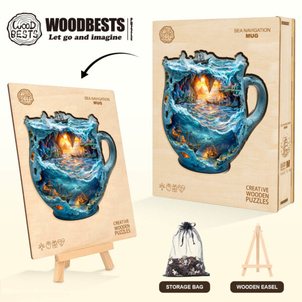 Sea navigation mug Wooden Jigsaw Puzzle - Image 10