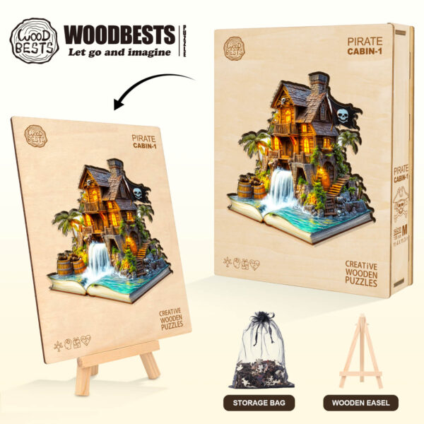 Pirate cabin-1 Wooden Jigsaw Puzzle - Image 10