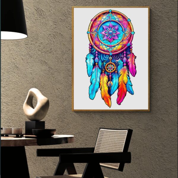 Mandala Dream Catcher Wooden Jigsaw Puzzle - Image 9