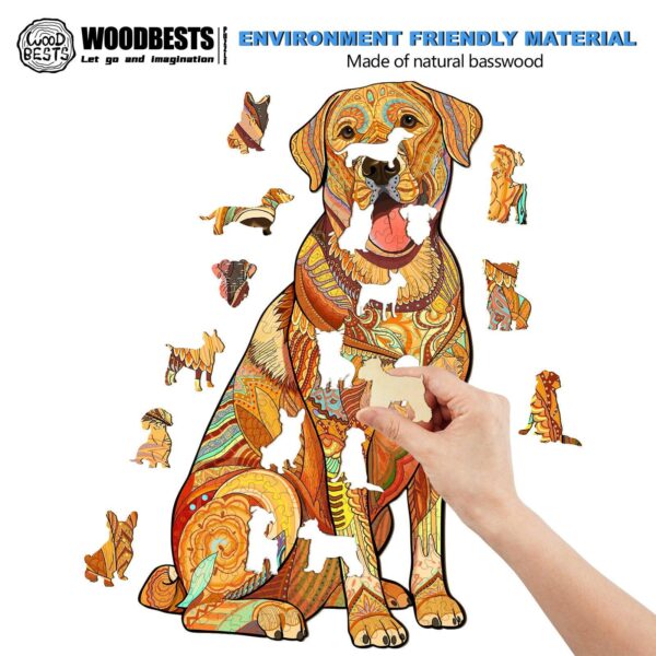 Labrador Wooden Jigsaw Puzzle - Image 2