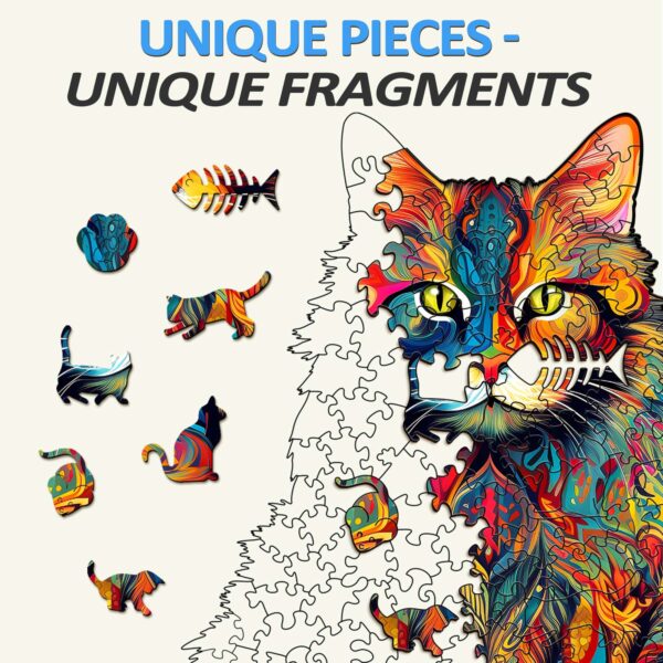 Maine Coon Wooden Jigsaw Puzzle - Image 4
