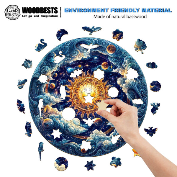 Cosmic Radiance  Wooden Jigsaw Puzzle - Image 4