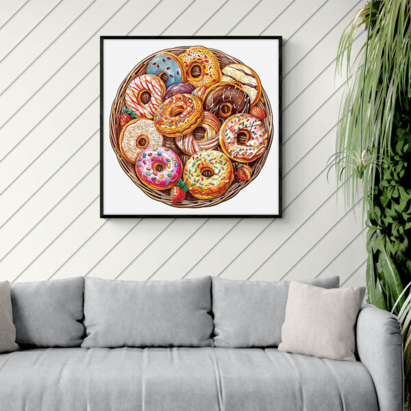 Donuts Wooden Jigsaw Puzzle - Image 9