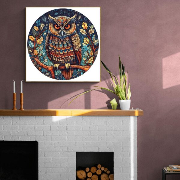 Mystic Owl Wooden Jigsaw Puzzle - Image 8