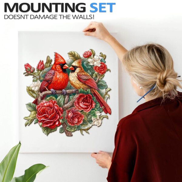 Beautiful Cardinal Wooden Jigsaw Puzzle - Image 9