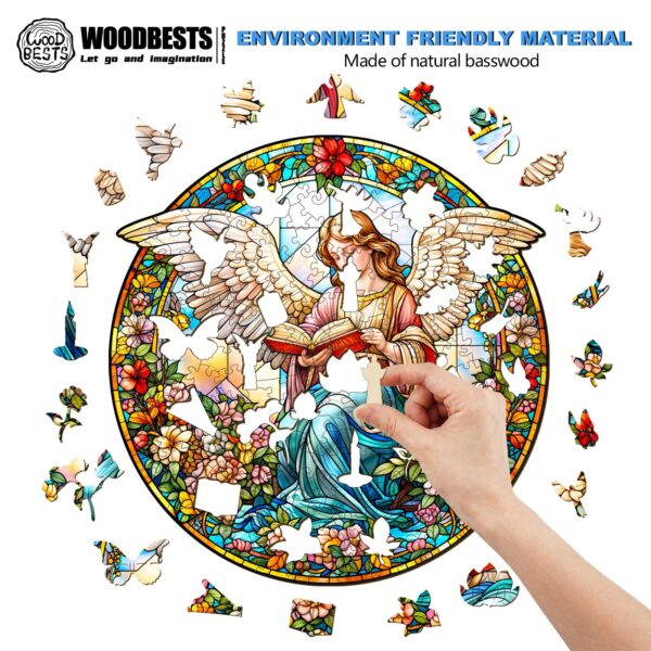Angelic Garden Wooden Jigsaw Puzzle - Image 3
