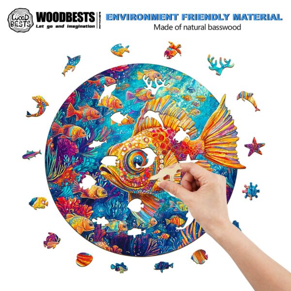 Just Keep Swimming  Wooden Jigsaw Puzzle - Image 4