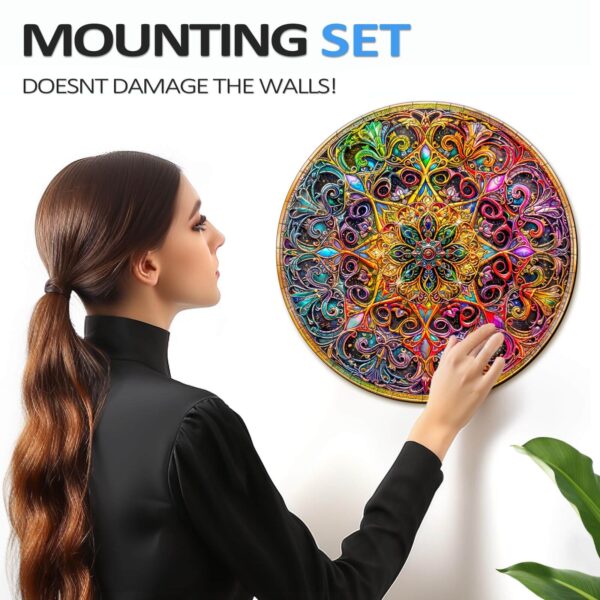 Mandala Dreamland Wooden Jigsaw Puzzle - Image 9