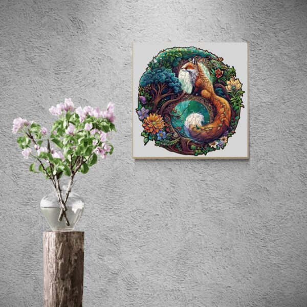Yin Yang Fox-3 Wooden Jigsaw Puzzle - Image 8