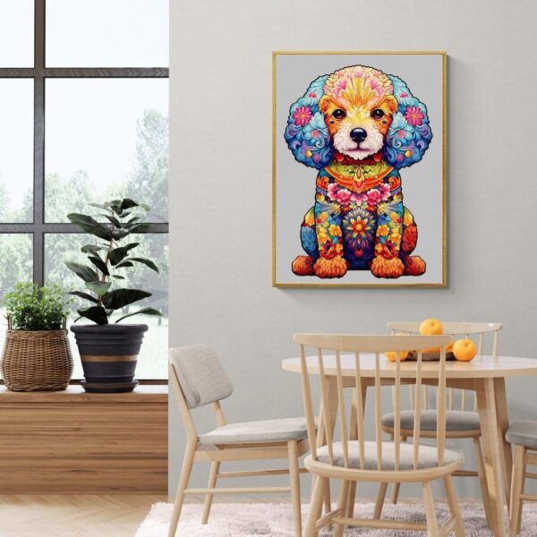 Cute Poodle Wooden Jigsaw Puzzle - Image 9