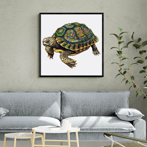 Wise Turtle Wooden Jigsaw Puzzle - Image 8