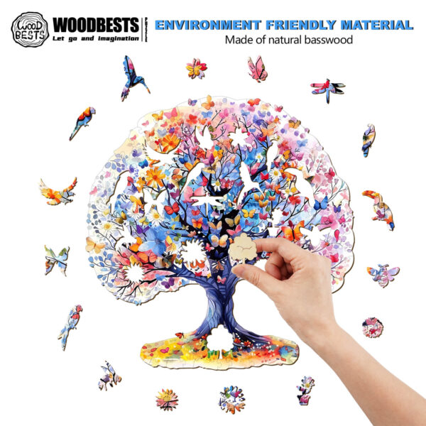 Life Tree Wooden Jigsaw Puzzle - Image 3