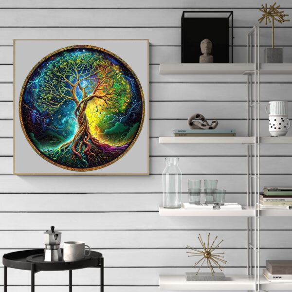 Aurora Tree of Life-3 Wooden Jigsaw Puzzle - Image 8