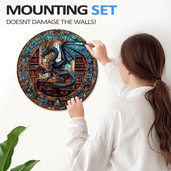 The Dragon's Library Wooden Jigsaw Puzzle - Image 10