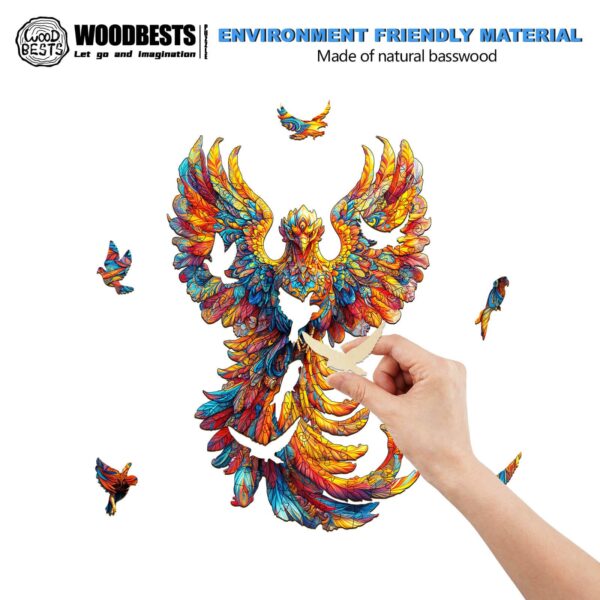 Flameborn  Wooden Jigsaw Puzzle - Image 4