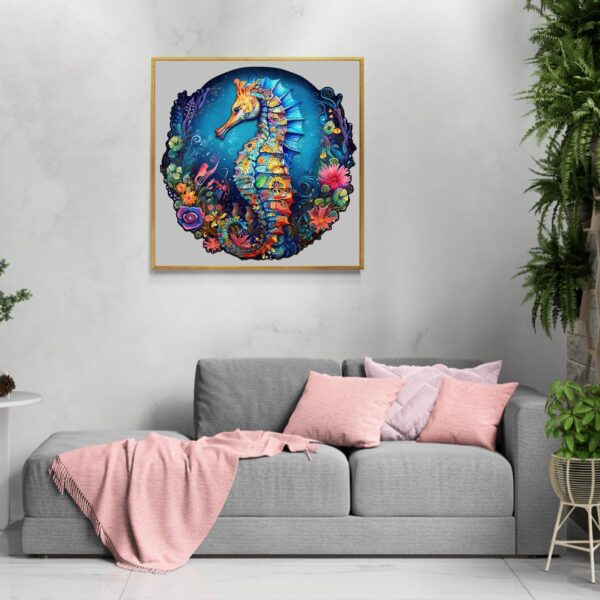 Seahorse-2 Wooden Jigsaw Puzzle - Image 7