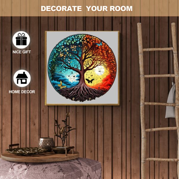 Yin Yang Tree Of Life 6 Wooden Jigsaw Puzzle - Image 5