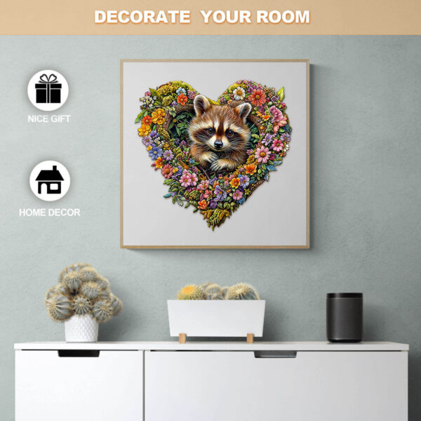 Natureverse Raccoon  Wooden Jigsaw Puzzle - Image 8