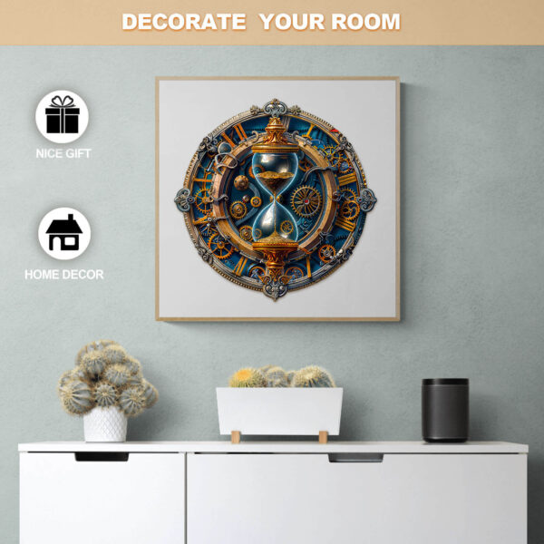 Mechanical hourglass  Wooden Jigsaw Puzzle - Image 8