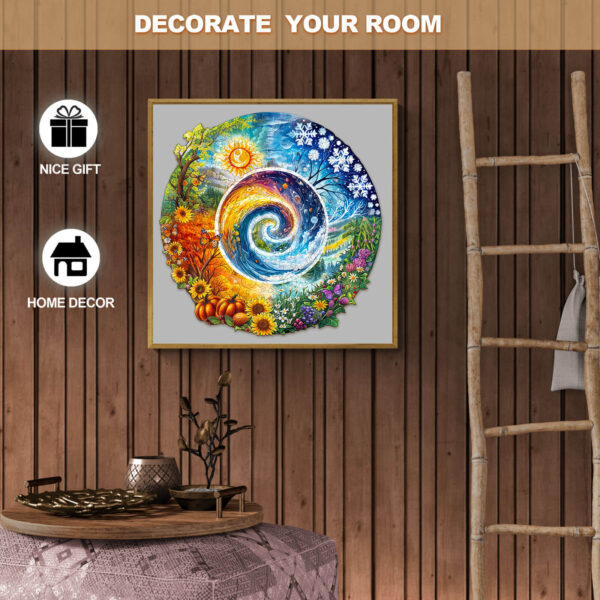 Seasons of Life  Wooden Jigsaw Puzzle - Image 8