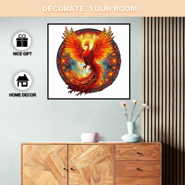 Phoenix Wooden Jigsaw Puzzle - Image 7